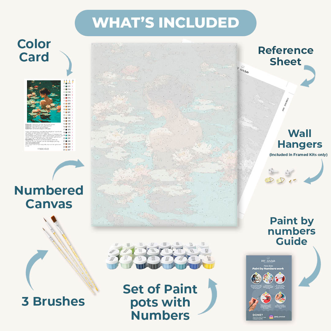 Lake Bathing | Paint by Numbers