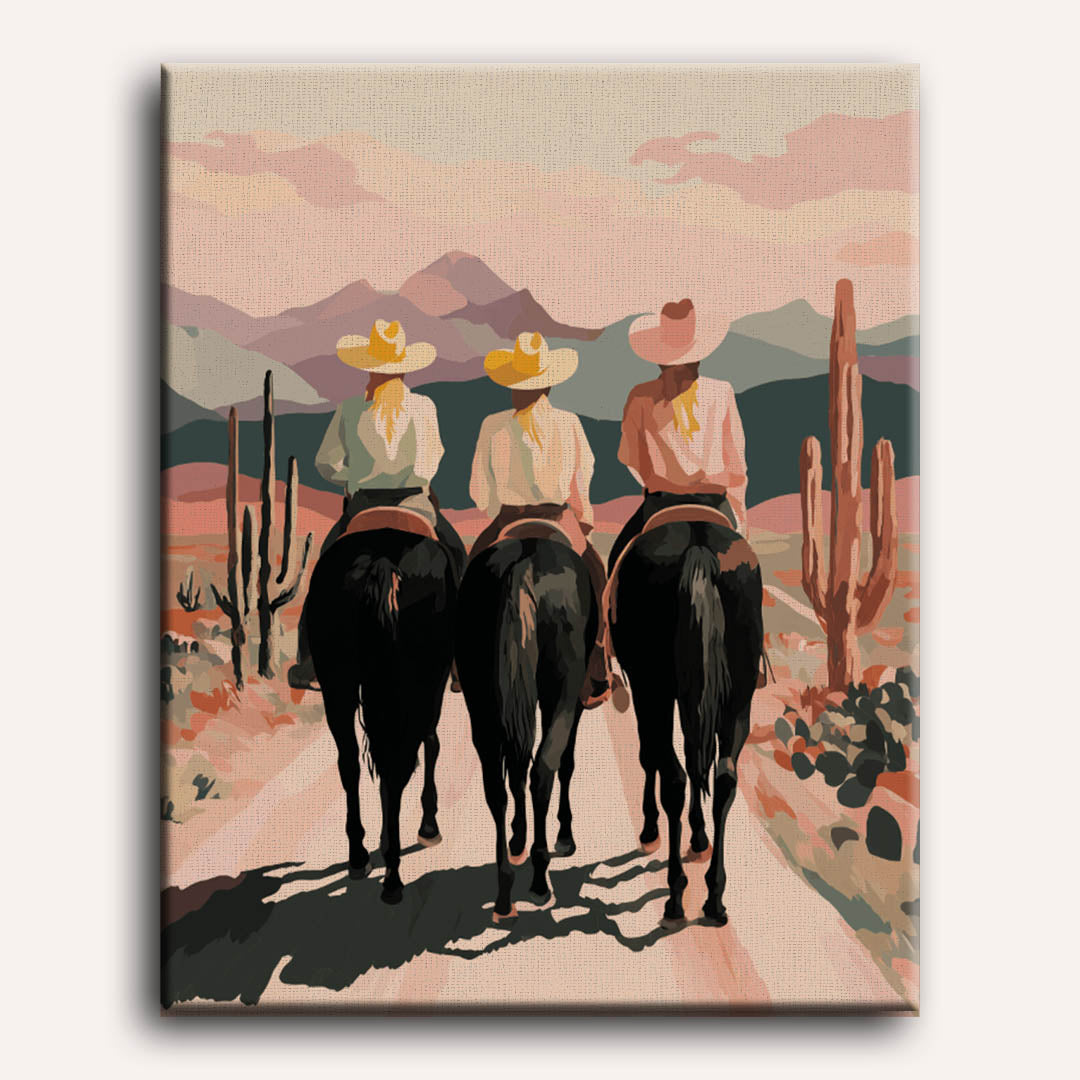 Three on the Trail | Paint by Numbers