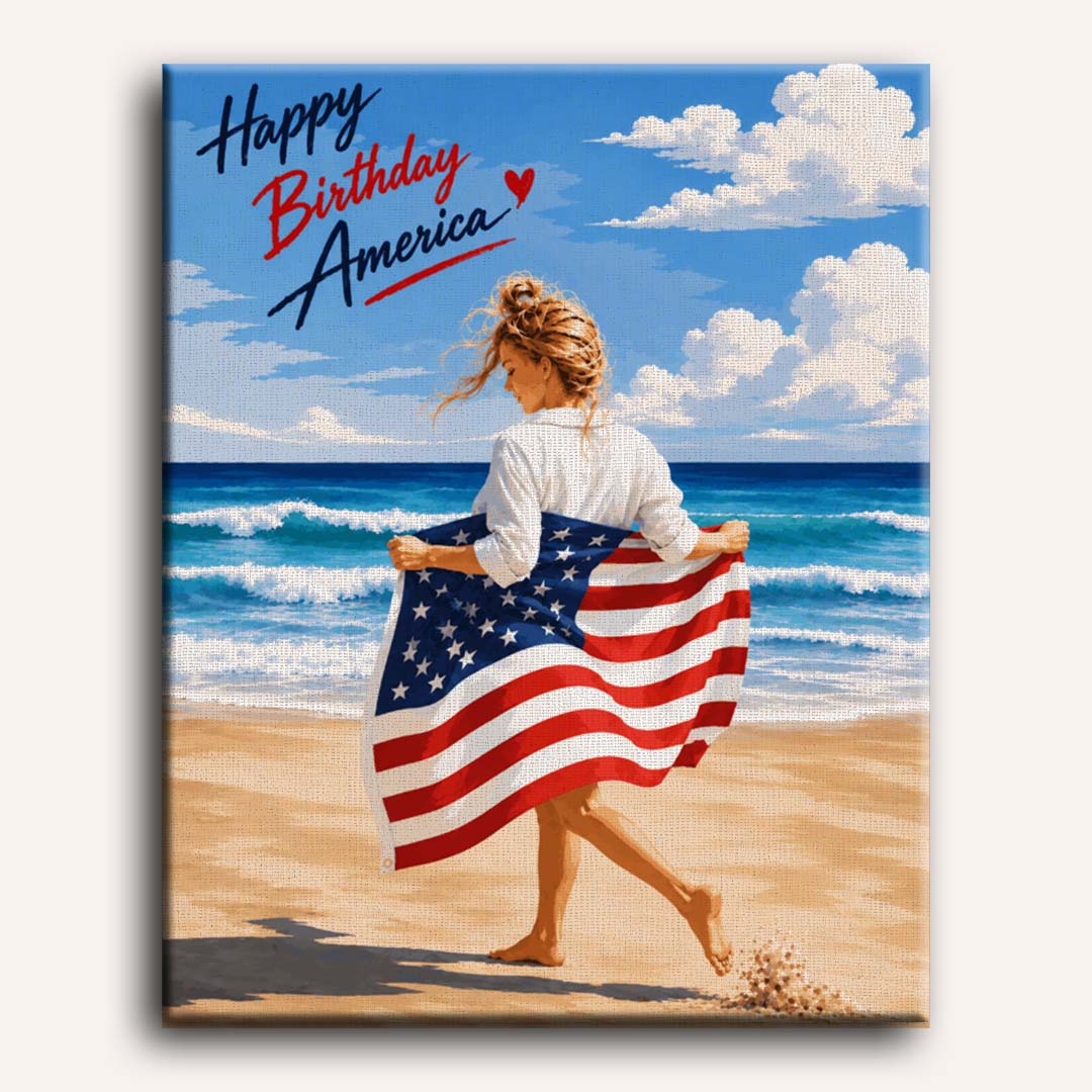 Happy Birthday America | Paint by Numbers