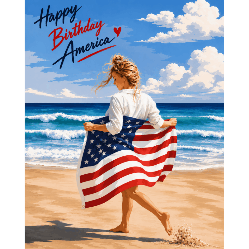 Happy Birthday America | Paint by Numbers