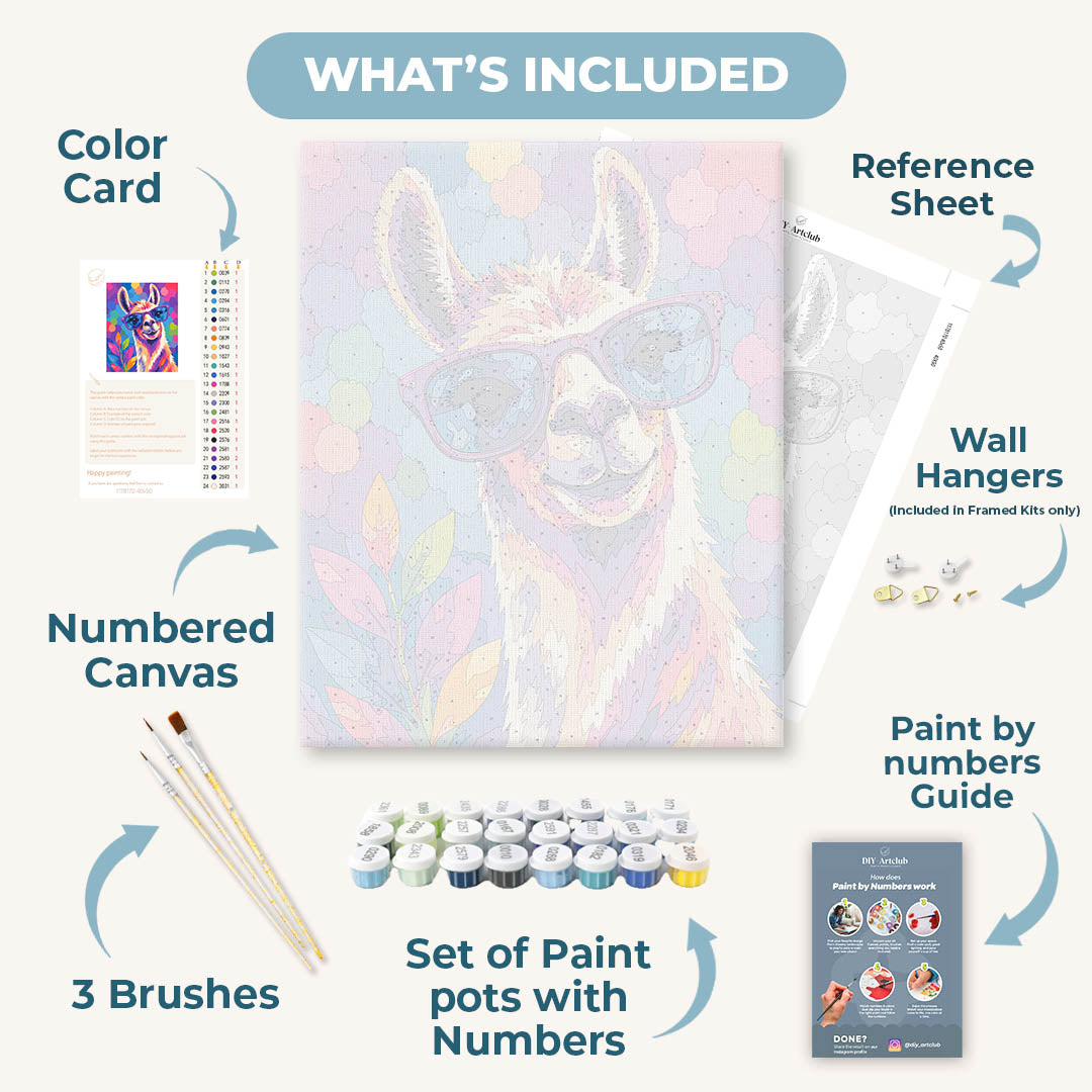 Funny Llama | Paint by Numbers