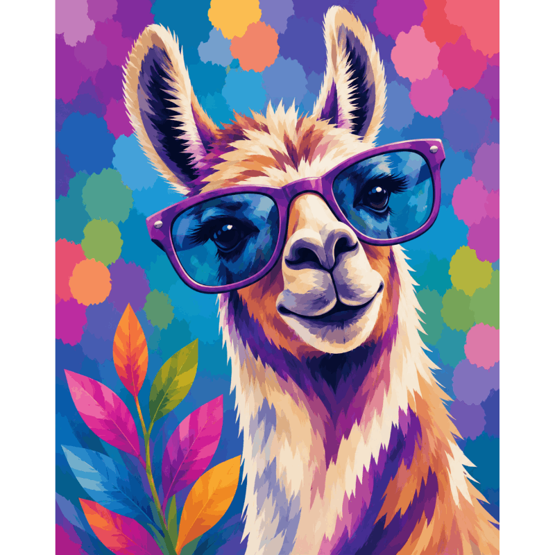 Funny Llama | Paint by Numbers