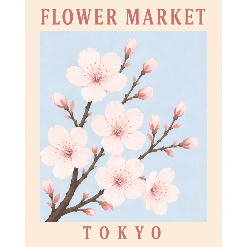 Tokyo Flowers | Paint by Numbers