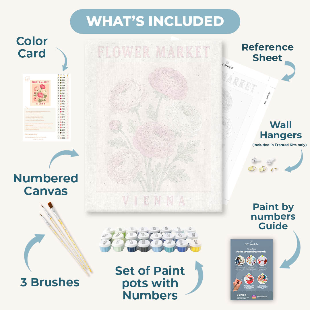 Vienna Flowers | Paint by Numbers