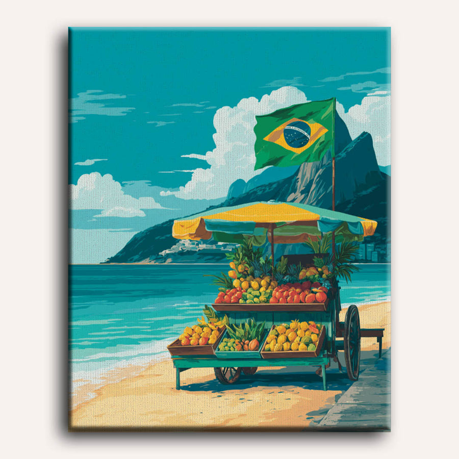 Brazilian Beach | Paint by Numbers