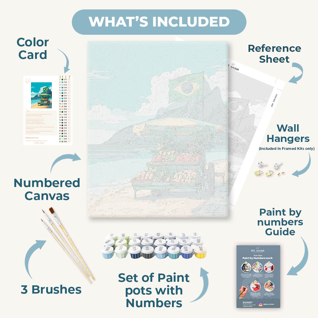 Brazilian Beach | Paint by Numbers