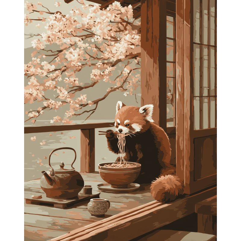 Springtime Ramen | Paint by Numbers