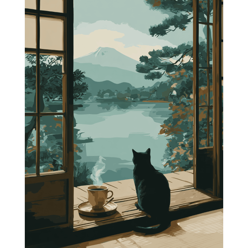 Fuji View | Paint by Numbers