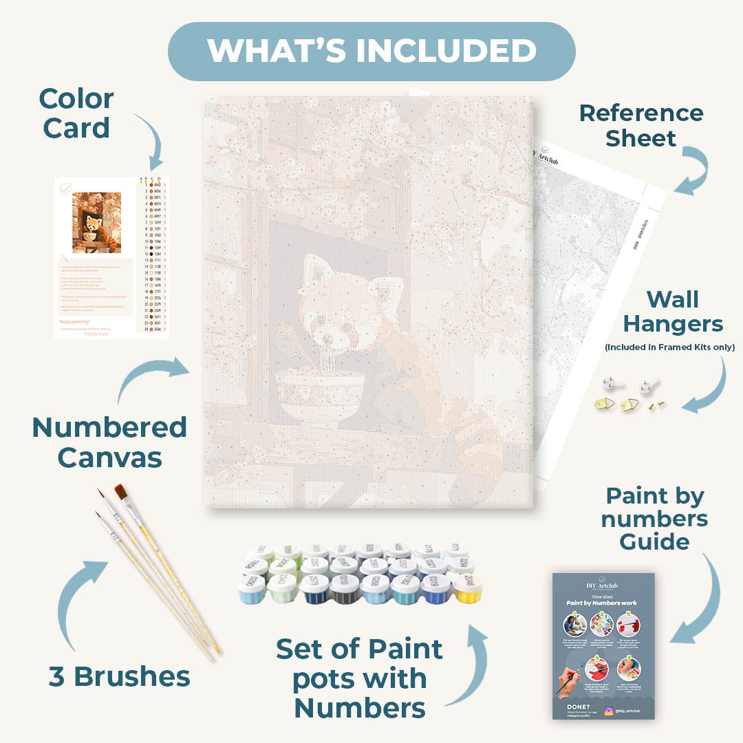 Petals & Noodles | Paint by Numbers