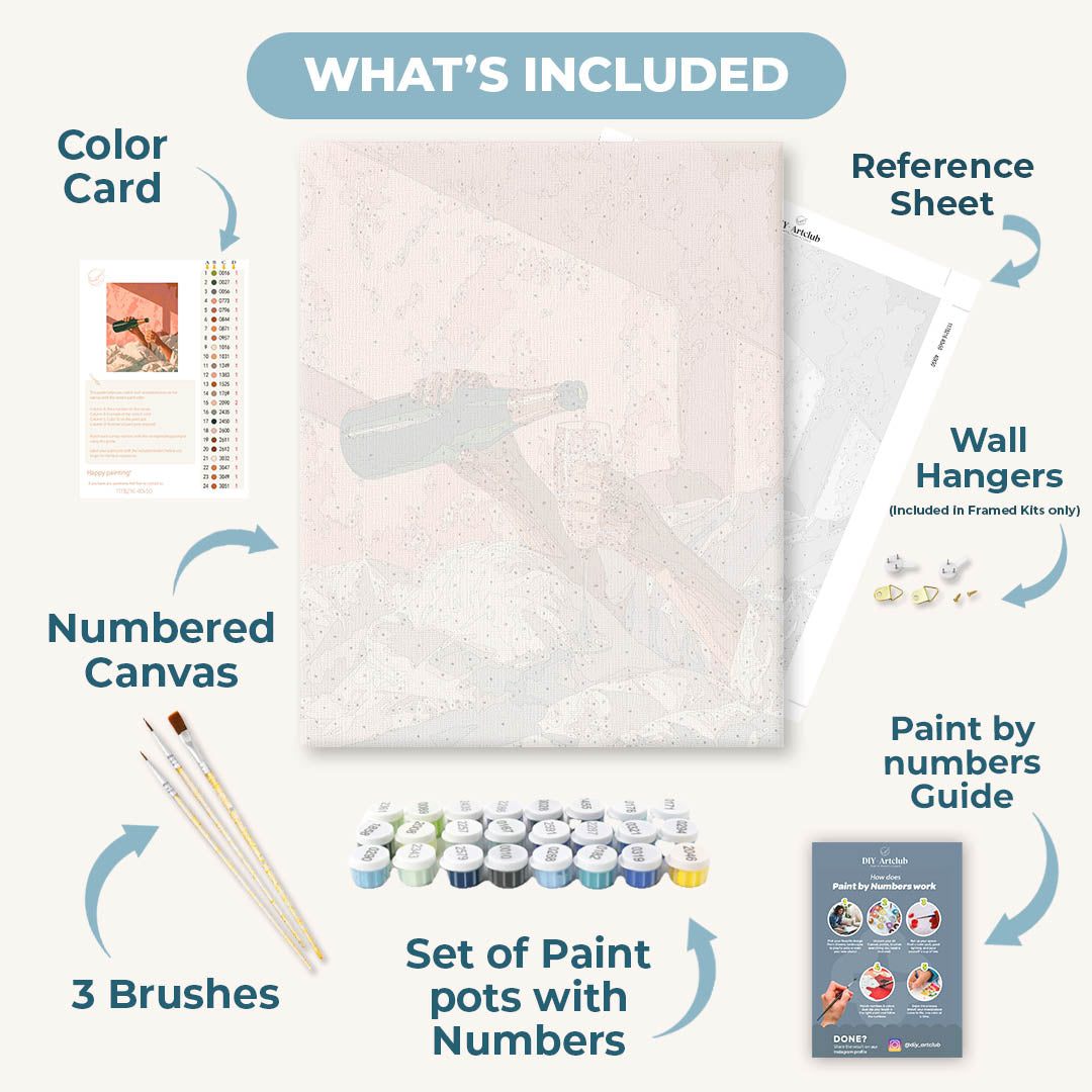 Bubbles in Bed | Paint by Numbers