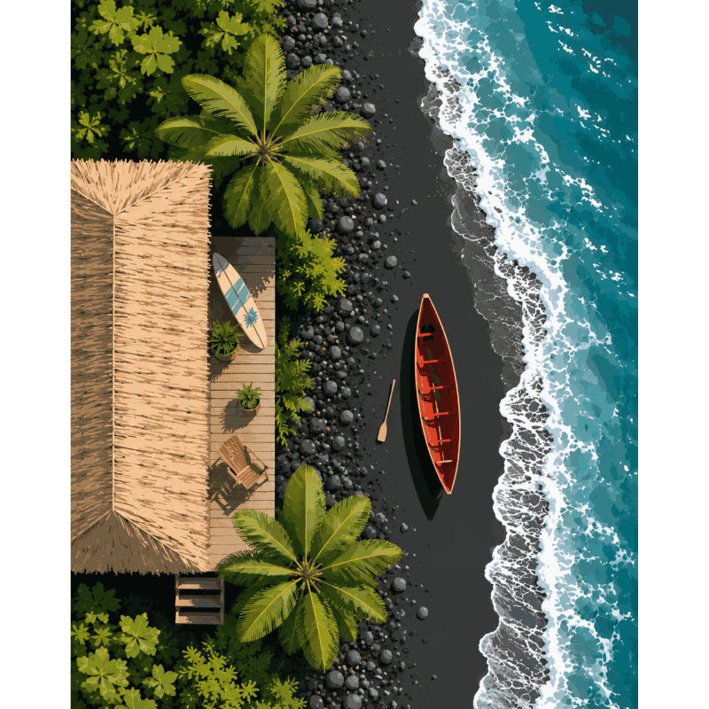 Hawaiian Hideaway | Paint by Numbers