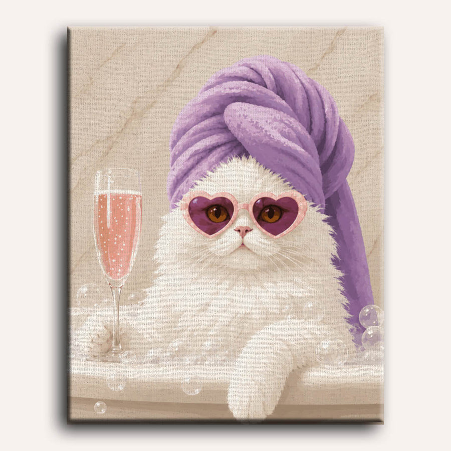 Pampered Purr | Paint by Numbers
