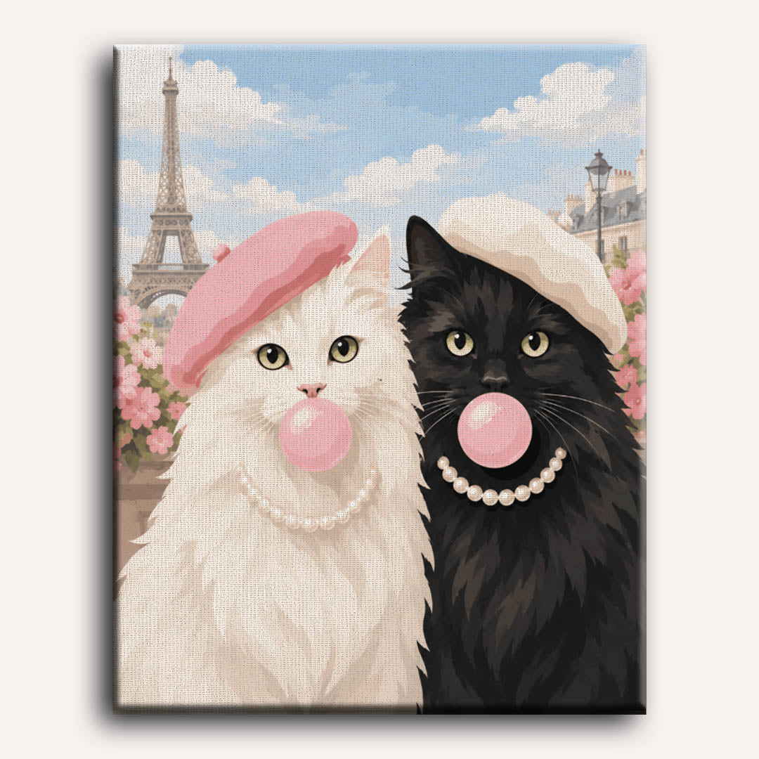 Parisian Purr Glam | Paint by Numbers