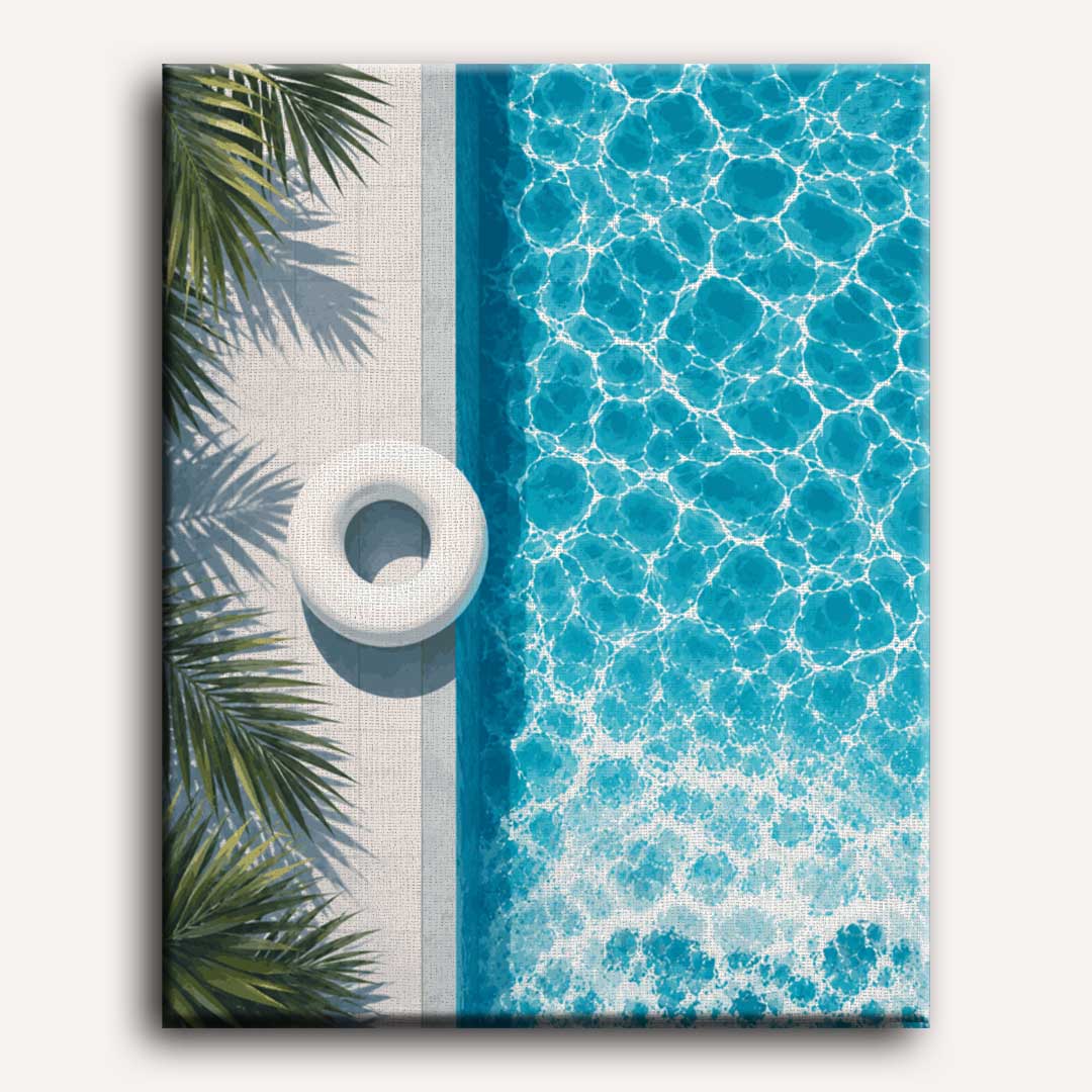 Poolside Escape | Paint by Numbers