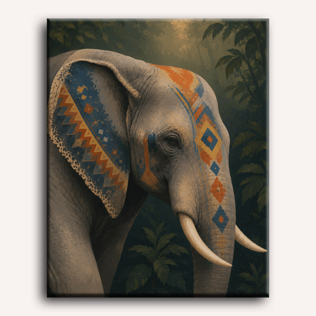 Tribal Elephant | Paint by Numbers