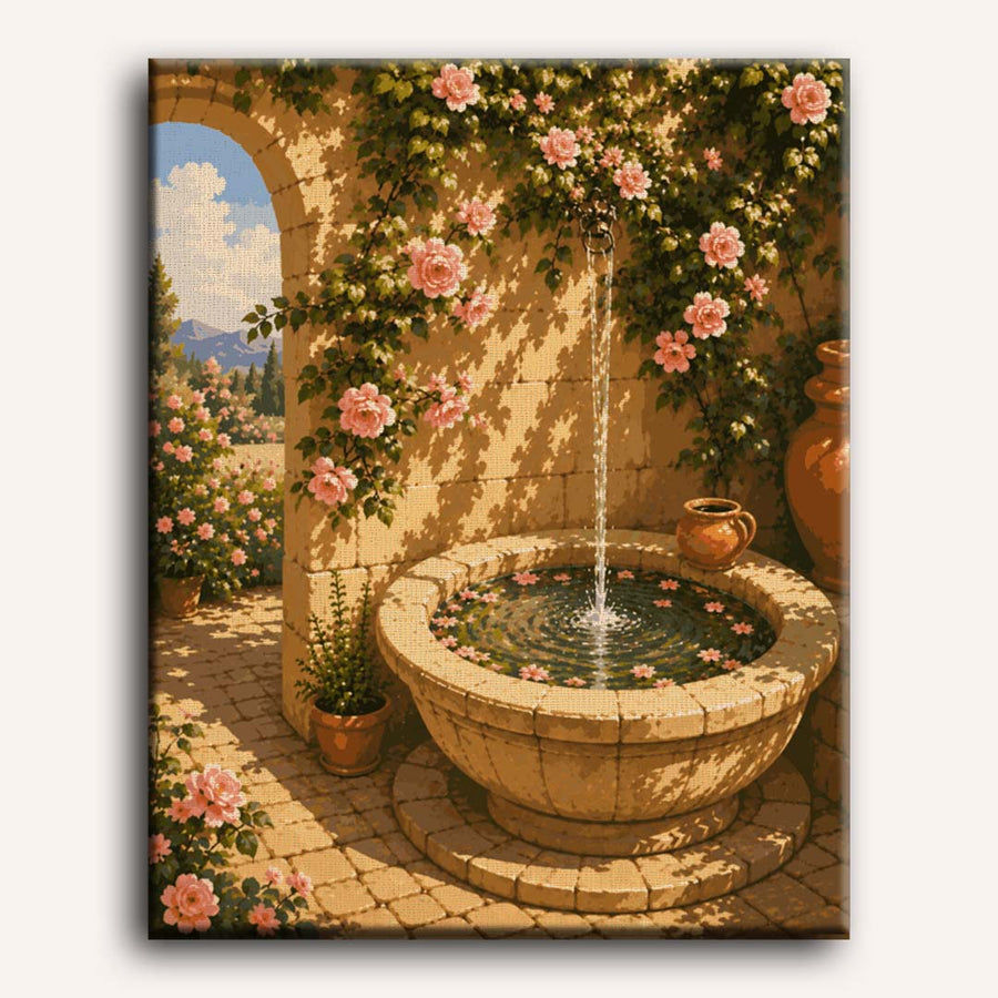 Tuscan Fontana | Paint by Numbers