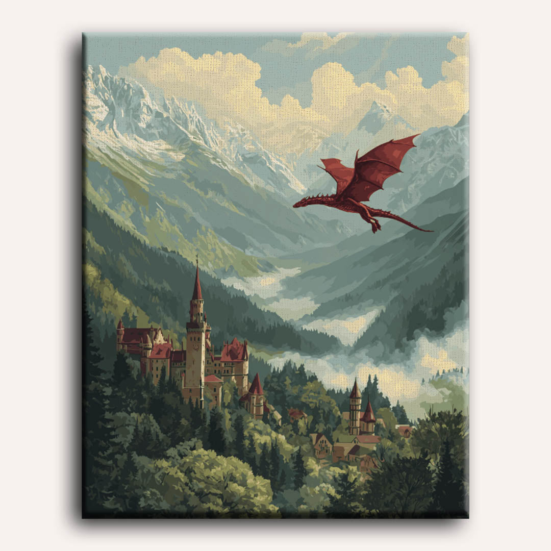 Valley of Dragons | Paint by Numbers