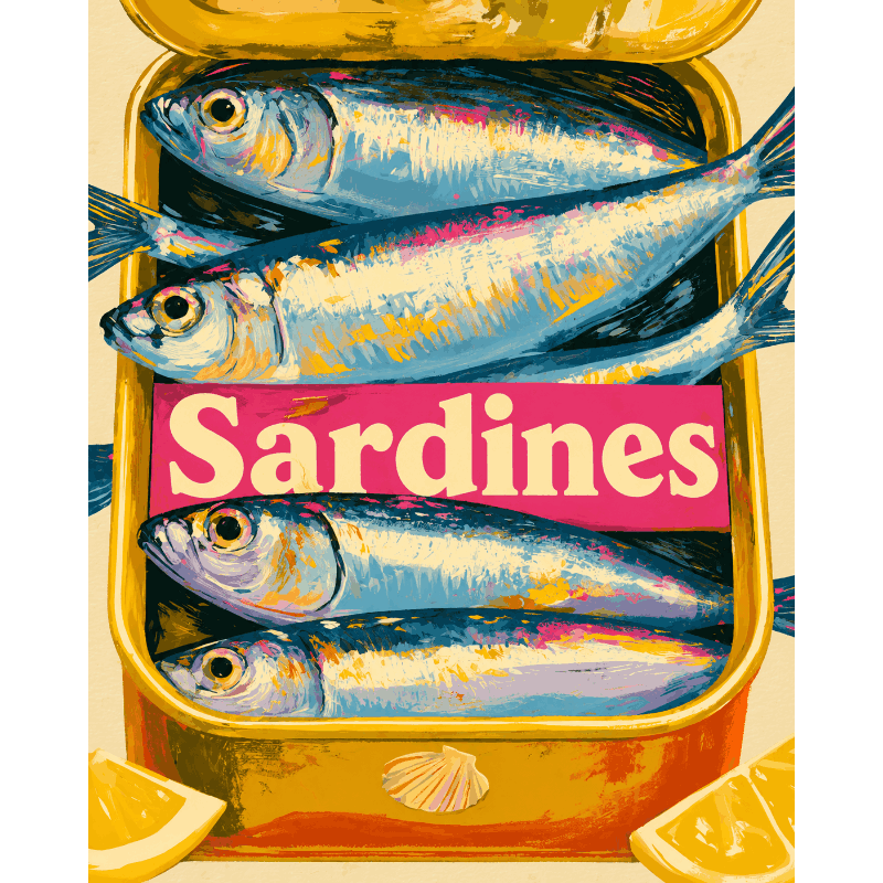 Tinned Sardines | Paint by Numbers