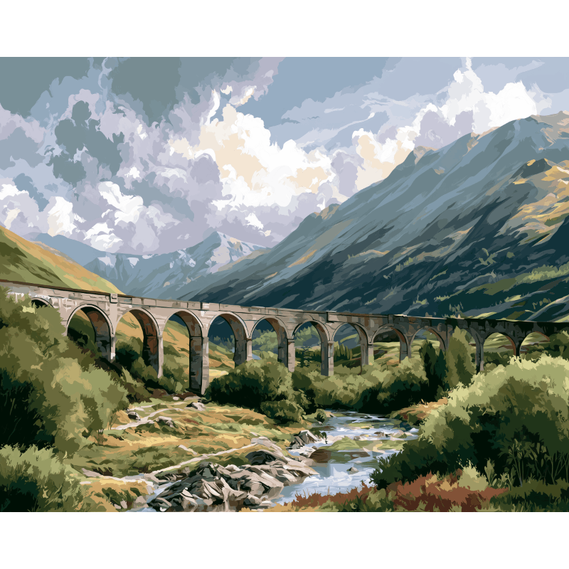 Glenfinnan Viaduct | Paint by Numbers