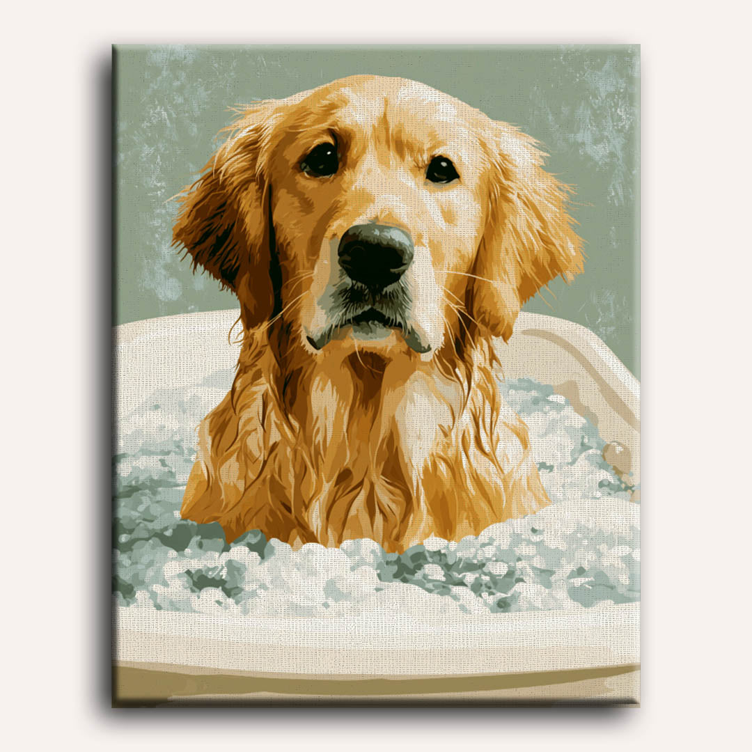 Soaking in the Bath | Paint by Numbers