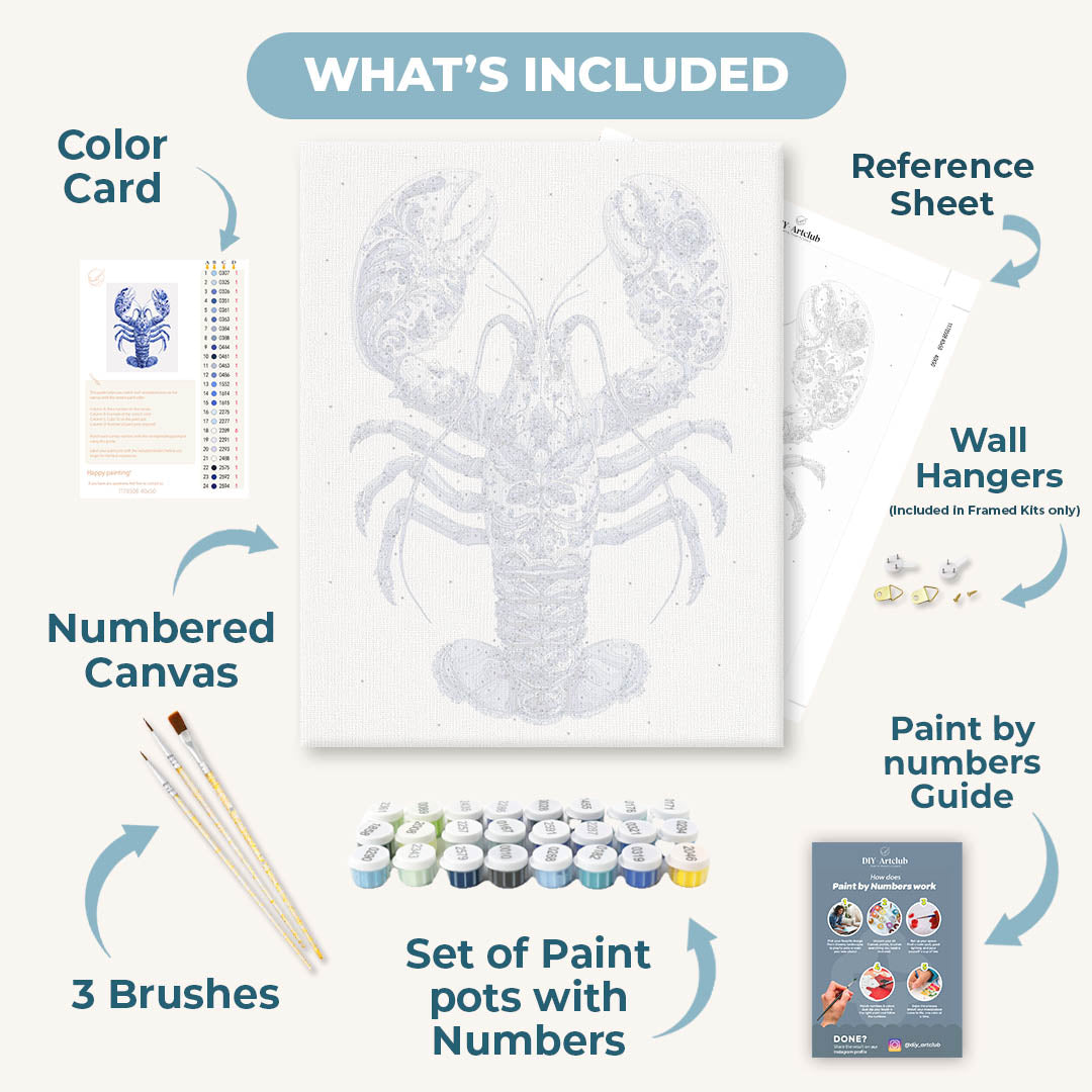 Elegant Lobster | Paint by Numbers