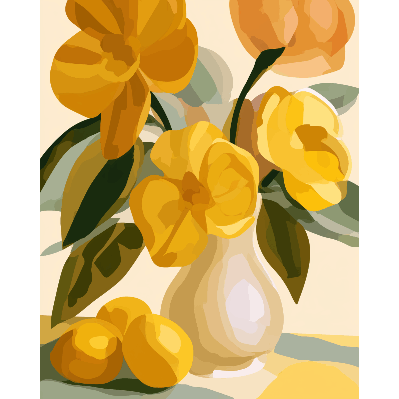 A Vase of Sunshine | Paint by Numbers