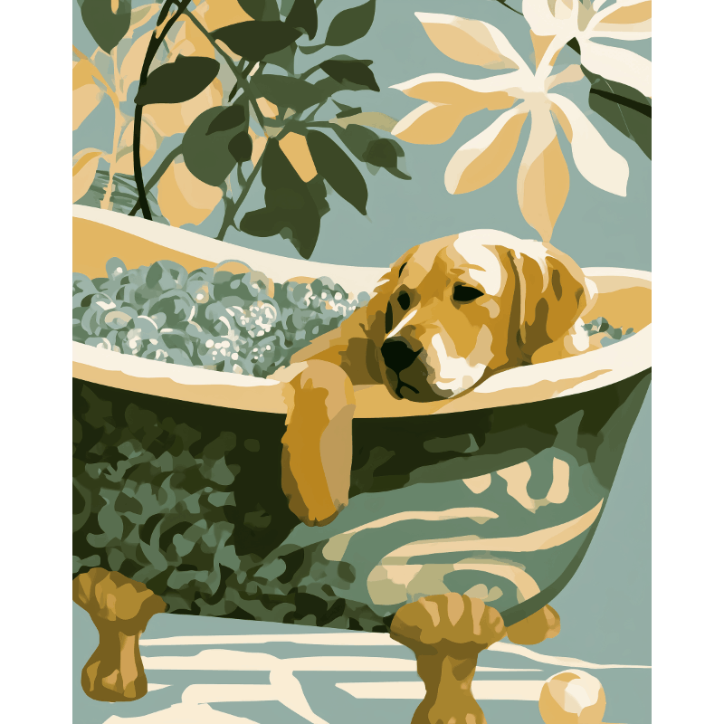 Golden Serenity | Paint by Numbers