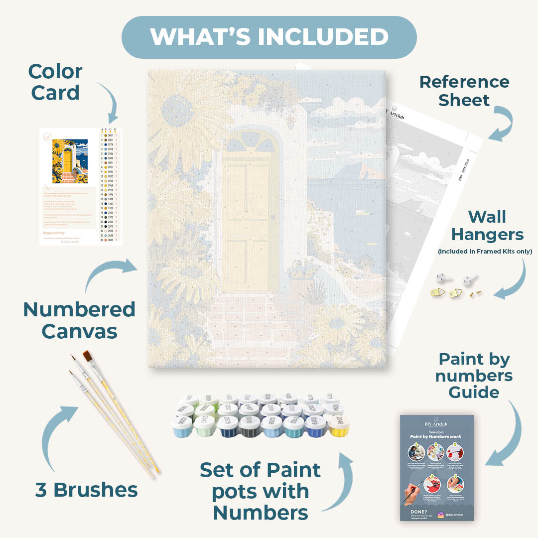 Yellow Door | Paint by Numbers