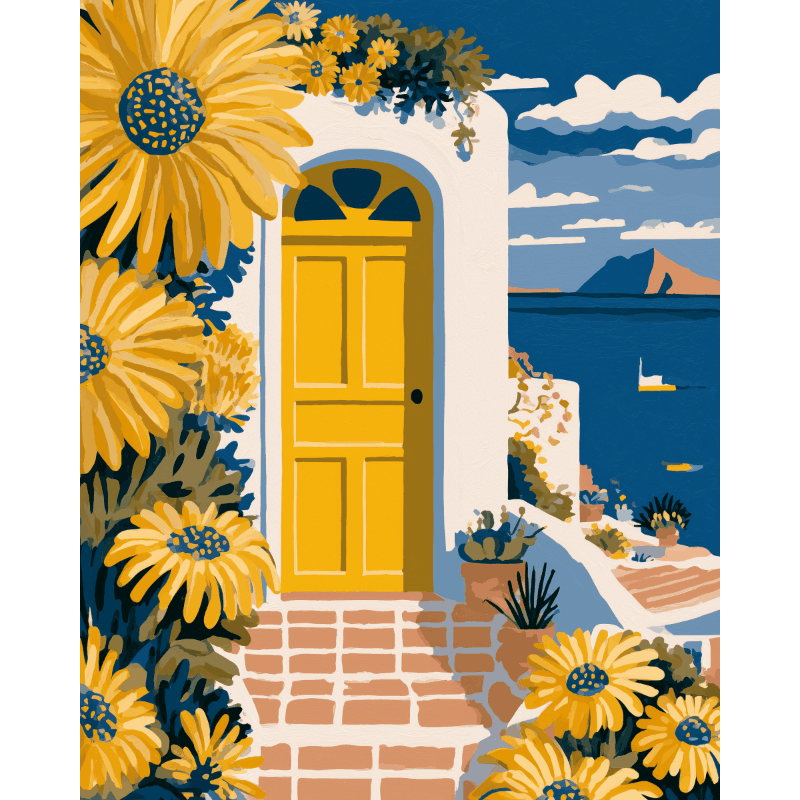 Yellow Door | Paint by Numbers