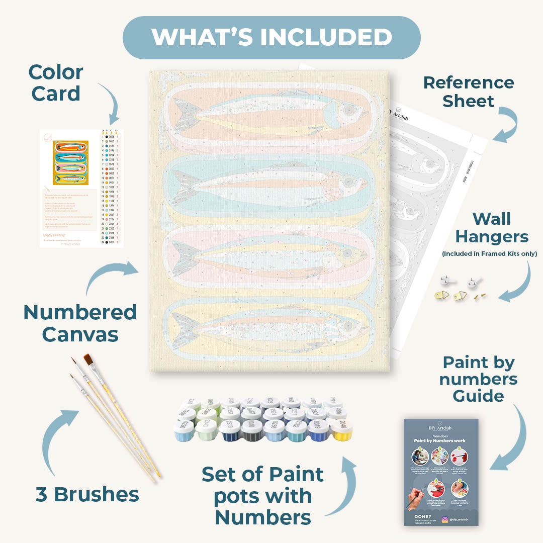 Sardines Set | Paint by Numbers