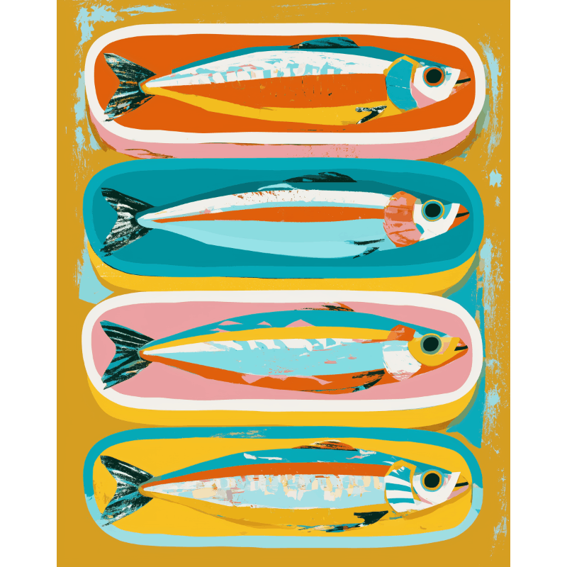 Sardines Set | Paint by Numbers