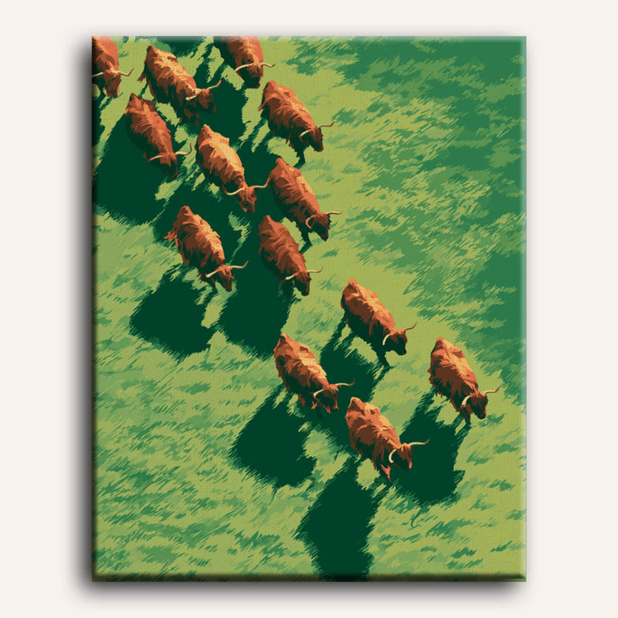 Golden Herd | Paint by Numbers