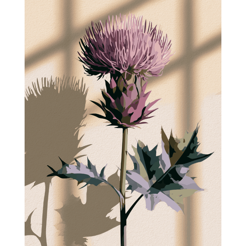 Scottish Thistle | Paint by Numbers