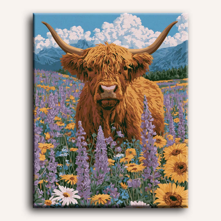 Wildflower Highland | Paint by Numbers