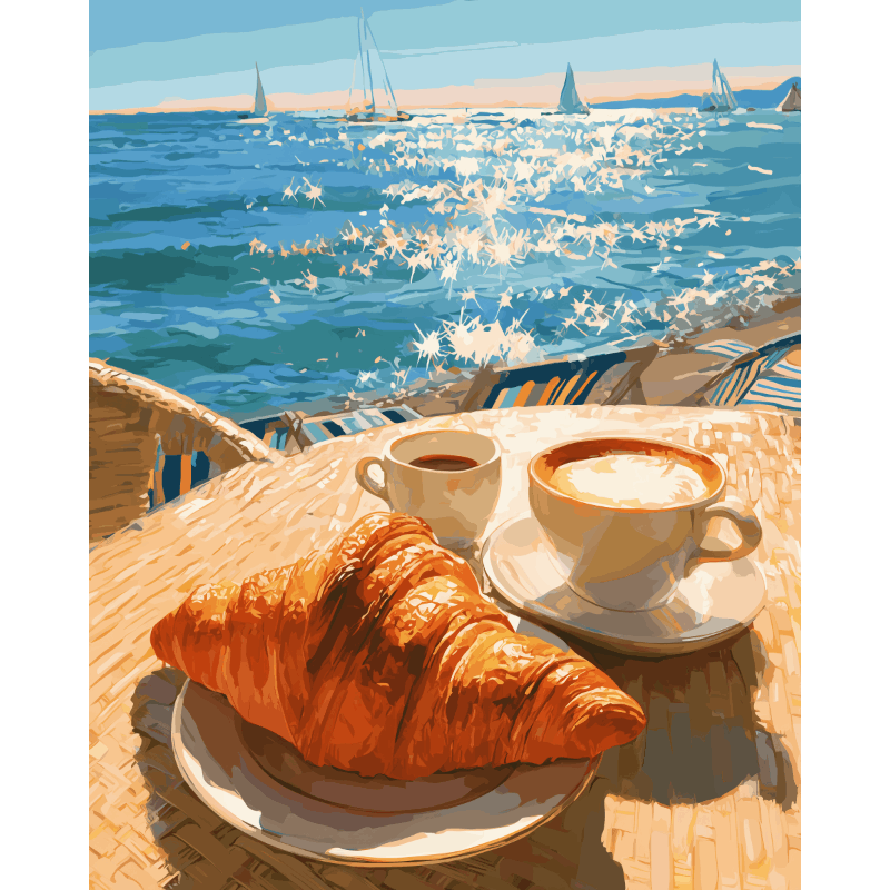 Seaside Breakfast | Paint by Numbers