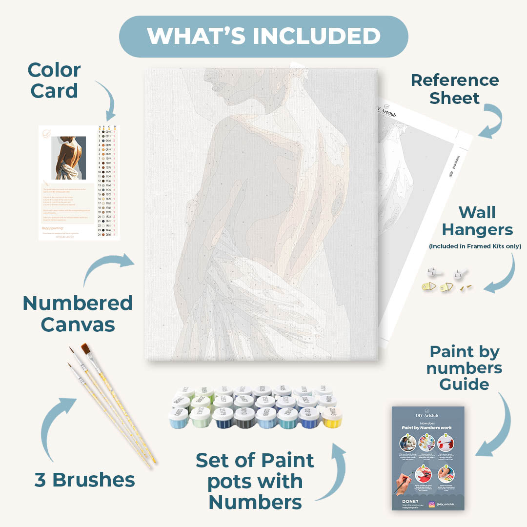 Feminine Silhouette | Paint by Numbers