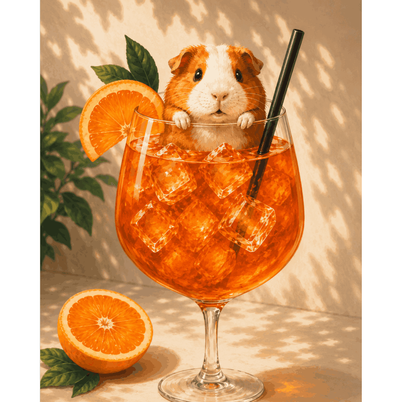 Aperol Whiskers | Paint by Numbers