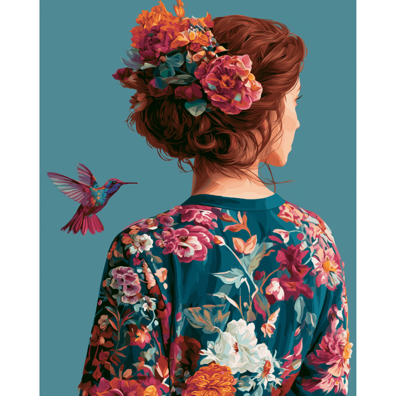 Blooming Elegance | Paint by Numbers
