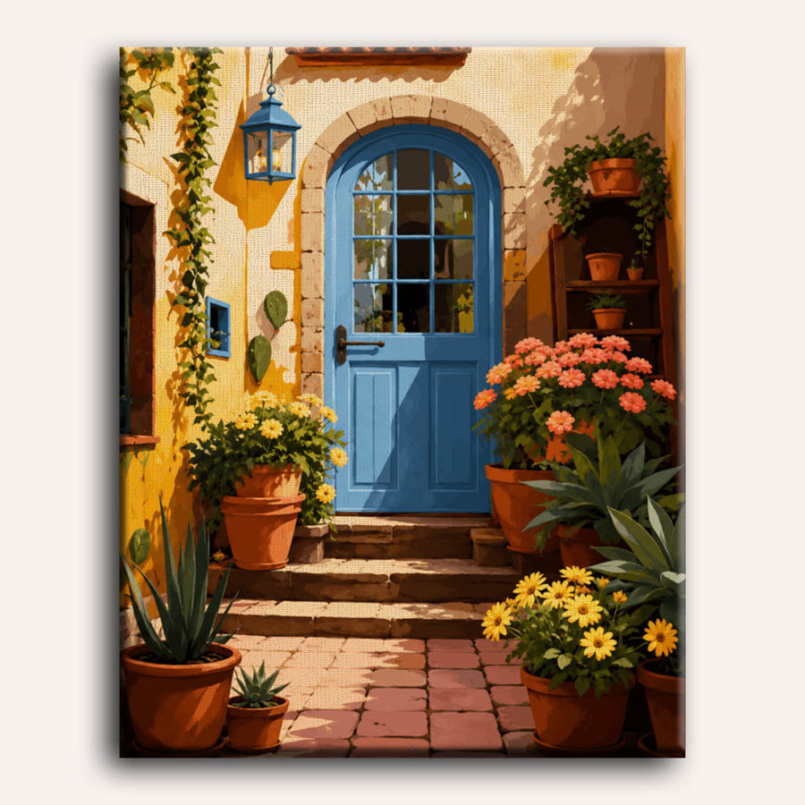 Courtyard in Bloom | Paint by Numbers
