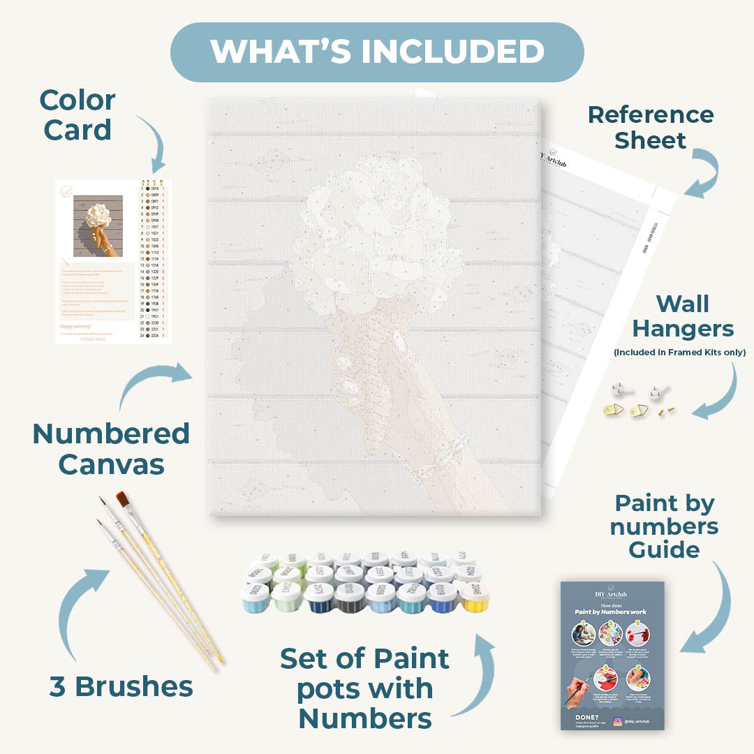 Creamy Petals | Paint by Numbers