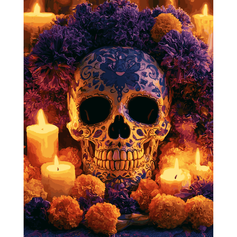 Día de los Muertos Tribute | Paint by Numbers