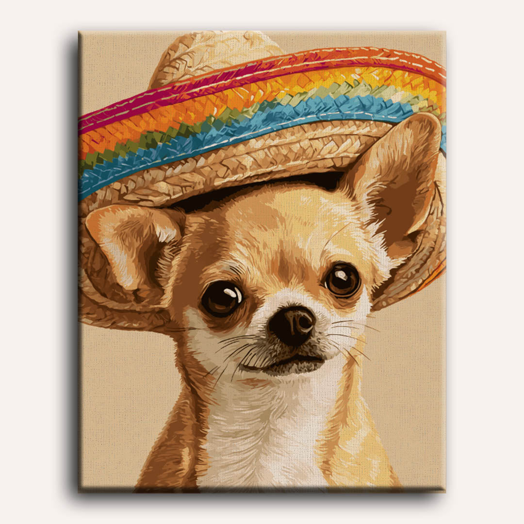 Fiesta Chihuahua | Paint by Numbers