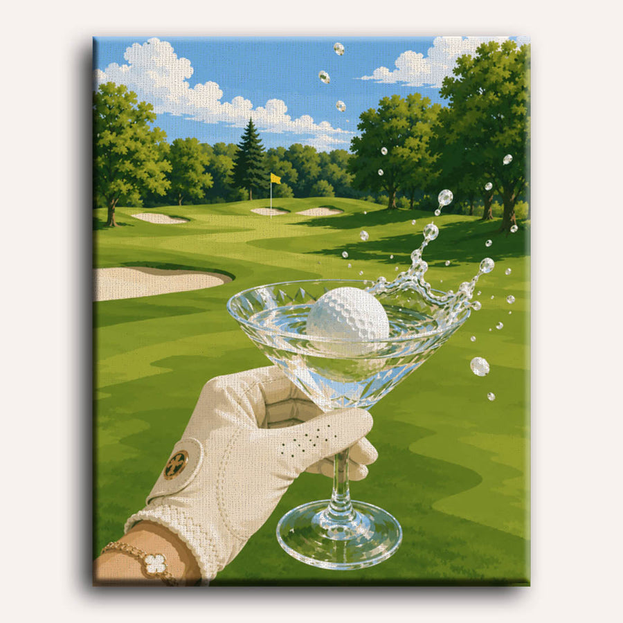 Golf & Martini | Paint by Numbers