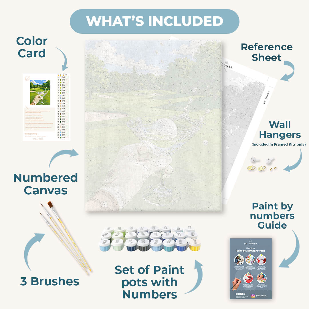 Golf & Martini | Paint by Numbers