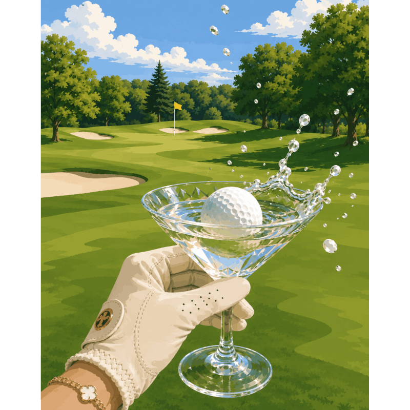 Golf & Martini | Paint by Numbers