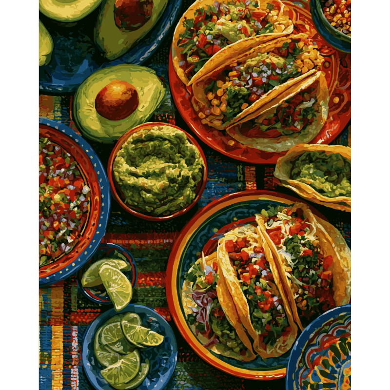 Guac Party | Paint by Numbers