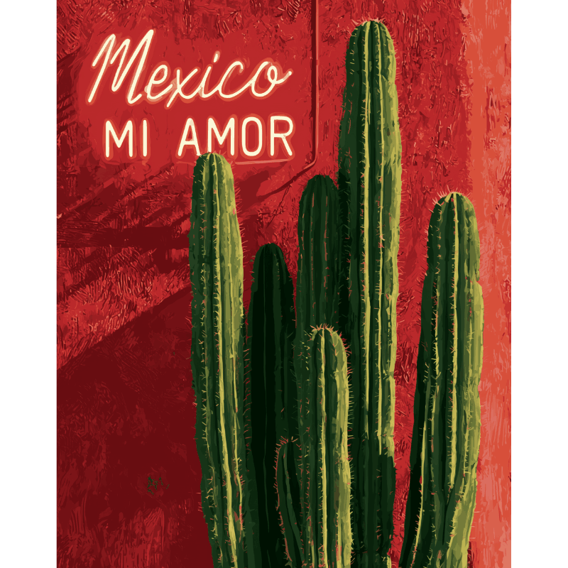 Mexico Mi Amor | Paint by Numbers