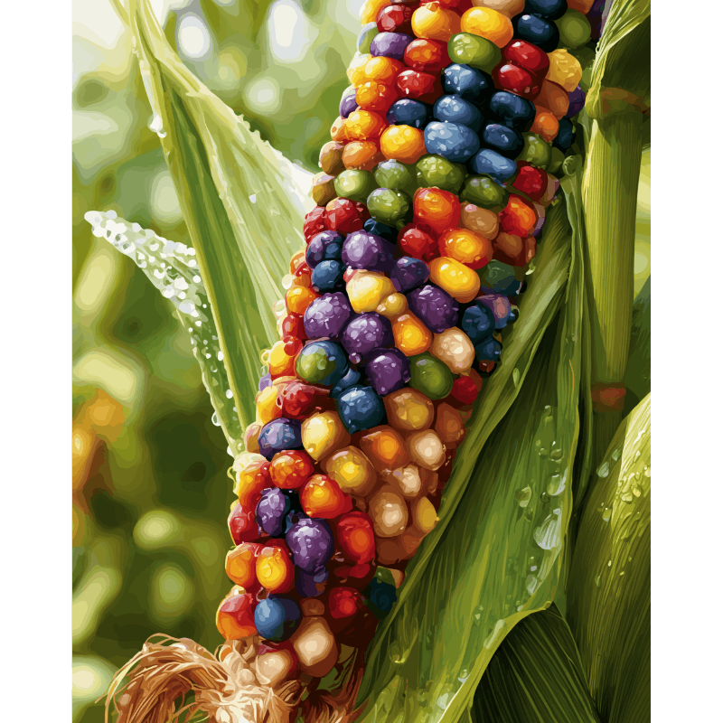 Rainbow Harvest | Paint by Numbers