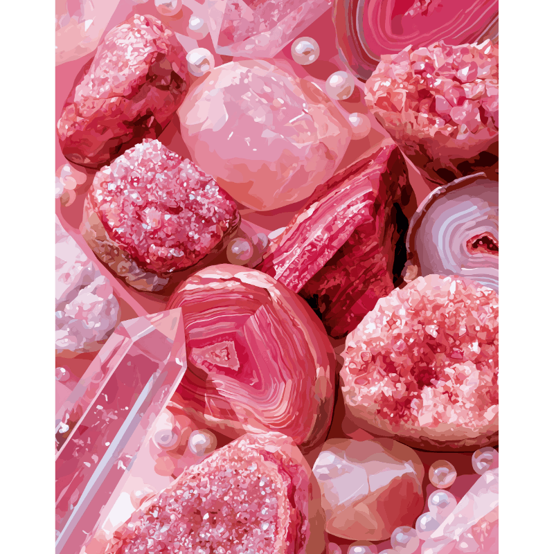 Rose Quartz | Paint by Numbers