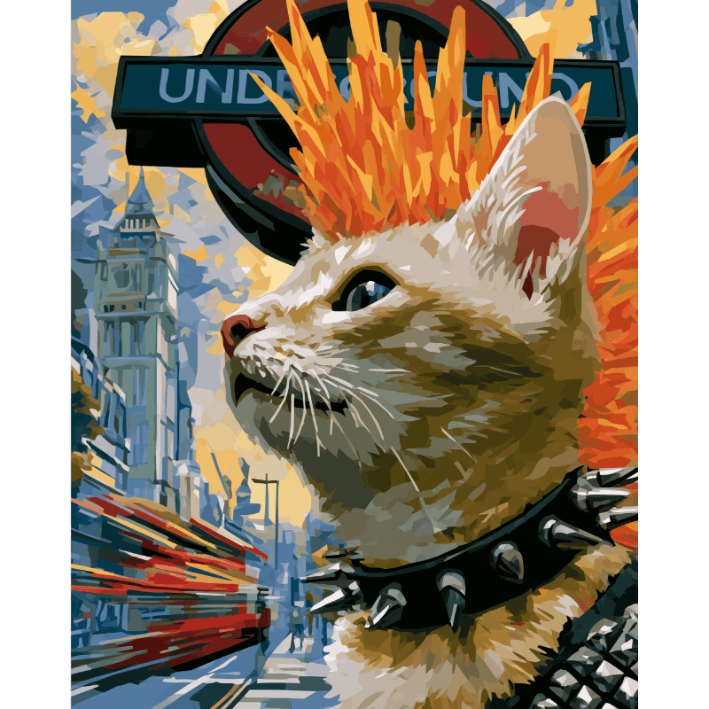 Anarchy Whiskers | Paint by Numbers